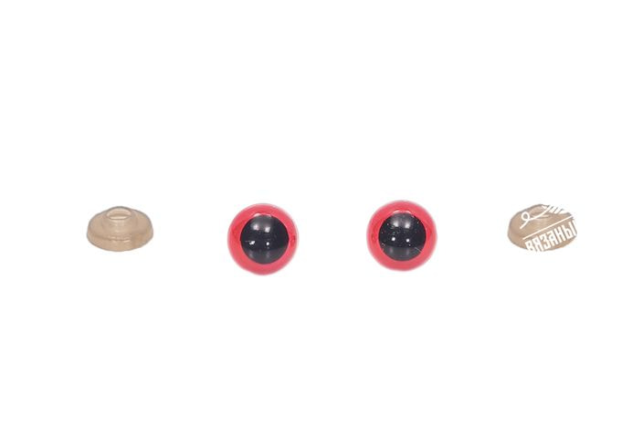 Принадлежности для вязания SKC Глаза для игрушек пластиковые, разноцветные, 12 мм (1 пара глаз, 2 шт)