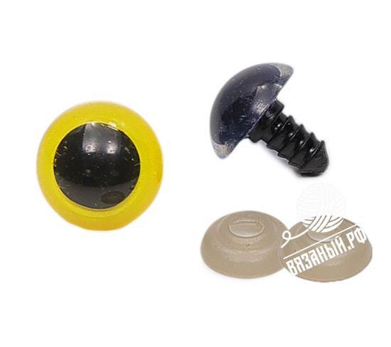 Принадлежности для вязания SKC Глаза для игрушек пластиковые, разноцветные, 18 мм (1 пара глаз, 2 шт)