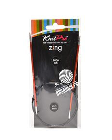 Спицы круговые Zing, алюминий