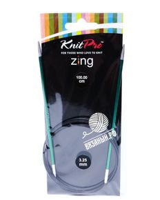 Спицы круговые Zing, алюминий