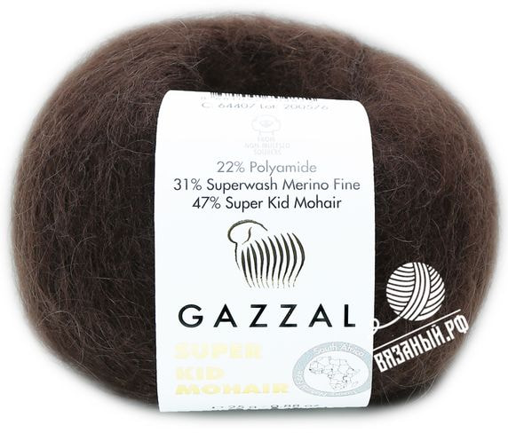 Пряжа Gazzal Super Kid Mohair