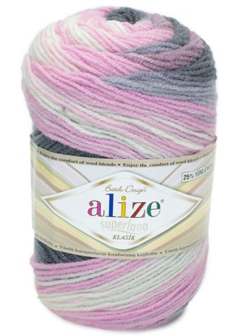 Пряжа Alize Superlana Klasik Batik