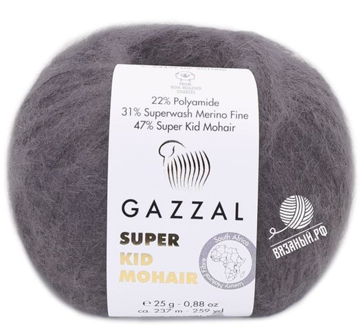 Пряжа Gazzal Super Kid Mohair