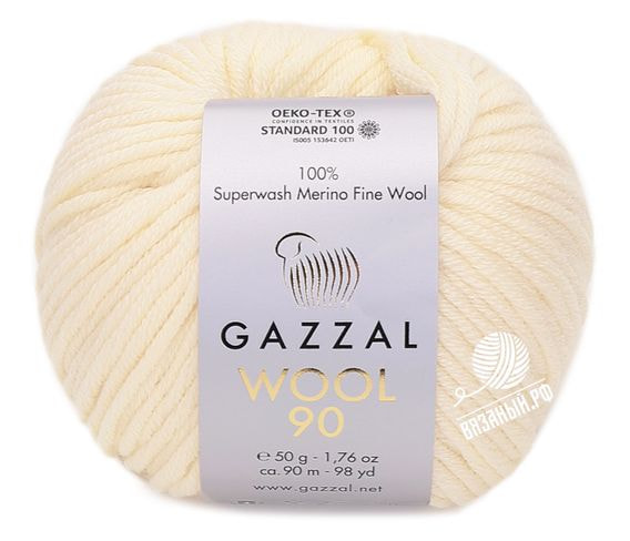 Пряжа Gazzal Wool 90