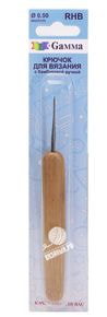 Фото Крючок Gamma стальной с бамбуковой ручкой