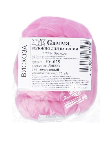 Принадлежности для вязания Gamma Шерсть Gamma FV-25 для валяния, 25 г (Вискоза 100%)