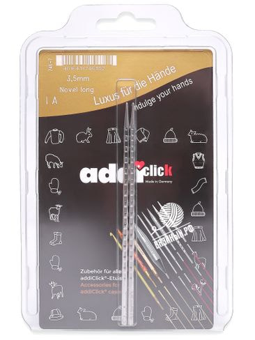 Спицы Addi Дополнительные спицы с удлиненным кончиком AddiClick Lace Long, 3,5 мм