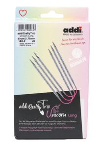 Спицы чулочные AddiCraSyTrio Unicorn Lace Long