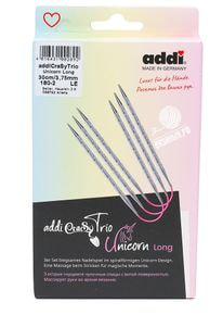 Спицы чулочные AddiCraSyTrio Unicorn Lace Long
