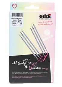 Спицы чулочные AddiCraSyTrio Unicorn Lace Long