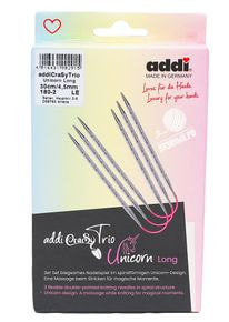 Спицы чулочные AddiCraSyTrio Unicorn Lace Long
