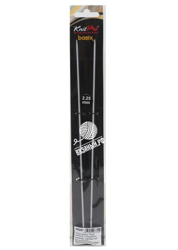 Спицы Knit Pro Спицы прямые Basix Aluminum, алюминий, 2 шт