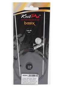 Спицы круговые Basix Aluminium, алюминий