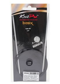 Спицы круговые Basix Aluminium, алюминий