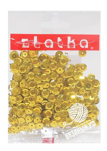 Принадлежности для вязания Gamma Пайетки Zlatka ZC россыпью, 6 мм /10 г