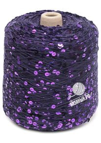 Бобинная пряжа с пайетками