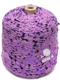 Бобинная пряжа с пайетками