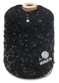 Бобинная пряжа с пайетками