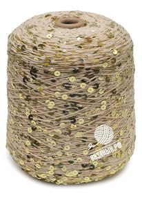 Бобинная пряжа с пайетками