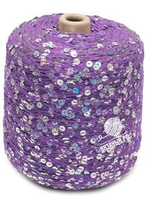 Бобинная пряжа с пайетками