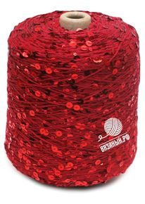 Бобинная пряжа с пайетками