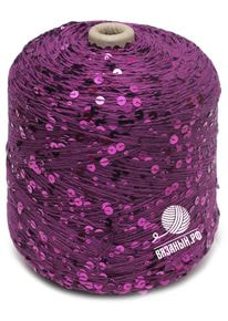 Бобинная пряжа с пайетками