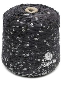 Бобинная пряжа с пайетками