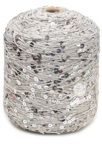 Бобинная пряжа с пайетками