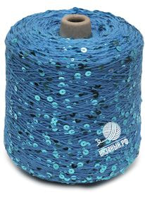 Бобинная пряжа с пайетками