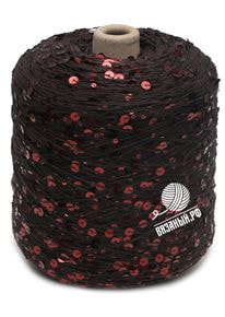 Бобинная пряжа с пайетками