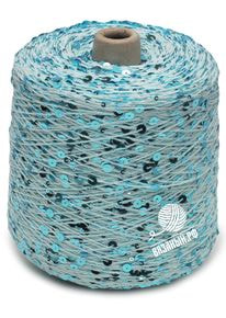 Бобинная пряжа с пайетками