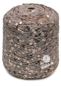 Бобинная пряжа с пайетками