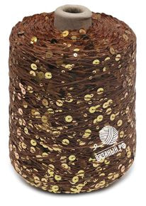 Бобинная пряжа с пайетками