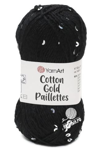 Пряжа YarnArt Cotton Gold Paillettes