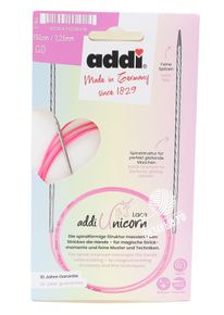 Спицы круговые Addi Unicorn Lace с удлиненным кончиком