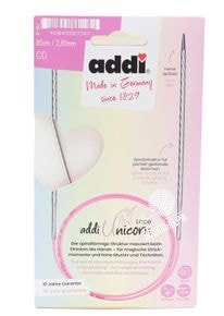Спицы круговые Addi Unicorn Lace с удлиненным кончиком