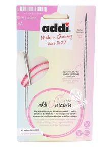 Спицы круговые Addi Unicorn Lace с удлиненным кончиком