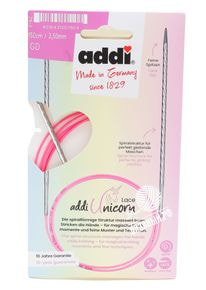 Спицы круговые Addi Unicorn Lace с удлиненным кончиком