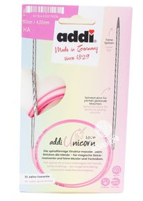 Спицы круговые Addi Unicorn Lace с удлиненным кончиком