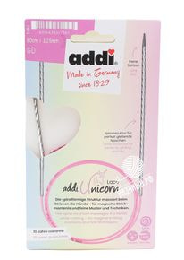 Спицы круговые Addi Unicorn Lace с удлиненным кончиком