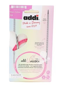 Спицы круговые Addi Unicorn Lace с удлиненным кончиком