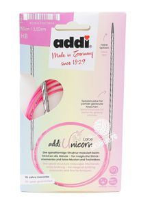 Спицы круговые Addi Unicorn Lace с удлиненным кончиком
