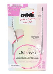 Спицы круговые Addi Unicorn Lace с удлиненным кончиком