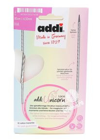 Спицы круговые Addi Unicorn Lace с удлиненным кончиком