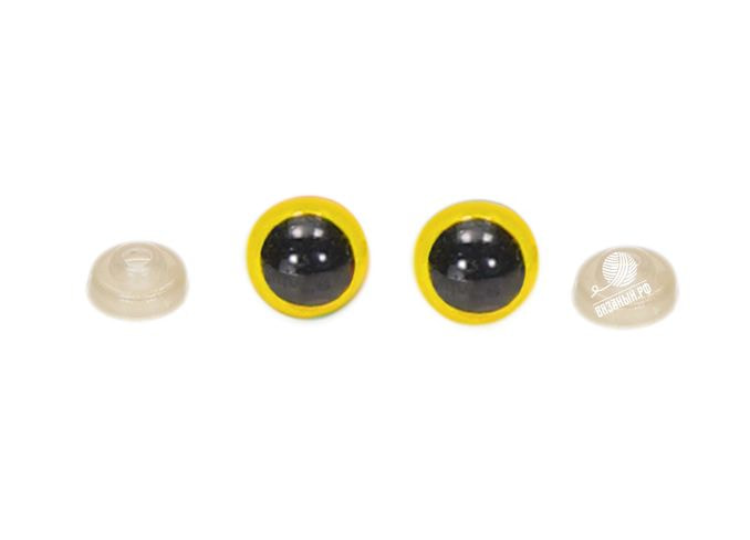 Принадлежности для вязания SKC Глаза для игрушек пластиковые, разноцветные, 10 мм (1 пара глаз, 2 шт)