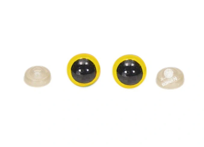SKC Глаза для игрушек пластиковые, разноцветные, 10 мм (1 пара глаз, 2 шт)