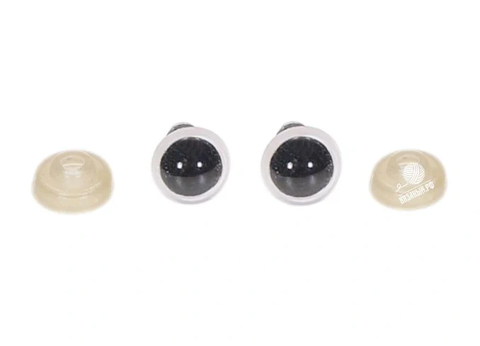 SKC Глаза для игрушек пластиковые, разноцветные, 12 мм (1 пара глаз, 2 шт)