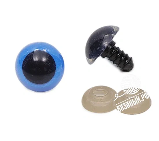 SKC Глаза для игрушек пластиковые, разноцветные, 18 мм (1 пара глаз, 2 шт)