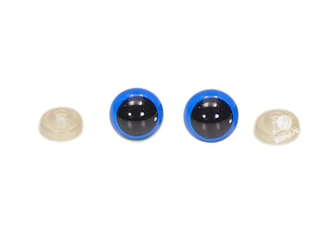 SKC Глаза для игрушек пластиковые, разноцветные, 8 мм (1 пара глаз, 2 шт)