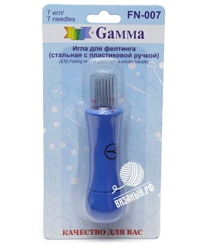 Gamma Игла для фелтинга (стальная с пластиковой ручкой), FN-007